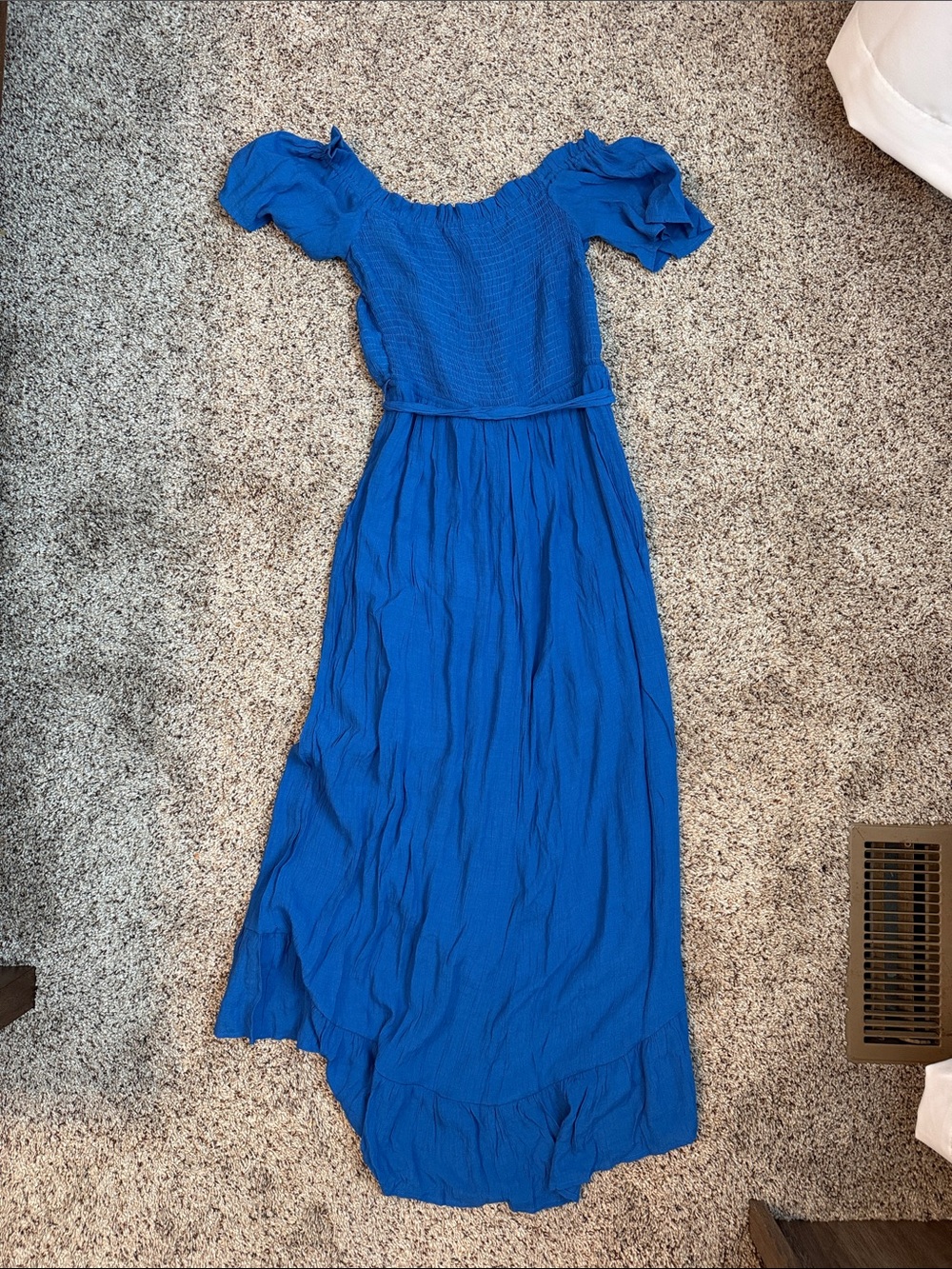 VENUS Cobalt Blue Maxi Dress with Tie Waist - Picture 5 of 5
